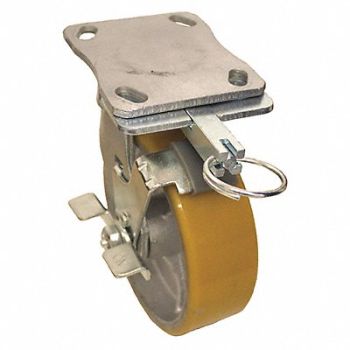 GRAINGER APPROVED Kingpinless Plate Caster Swivel 1250 lb., 489C72