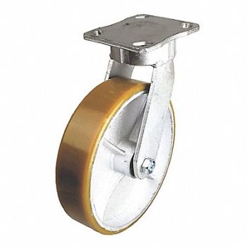 GRAINGER APPROVED Kingpinless Plate Caster Rigid 1200 lb., 489C73