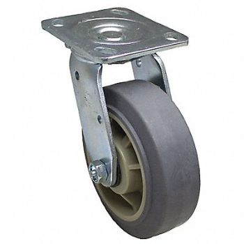 GRAINGER APPROVED NSF-Listed Plate Caster Swivel 500 lb., 489C78