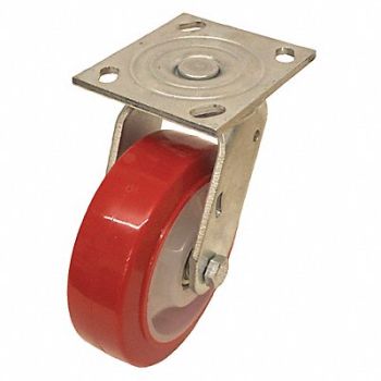 GRAINGER APPROVED NSF-Listed Plate Caster Swivel 770 lb., 489C92