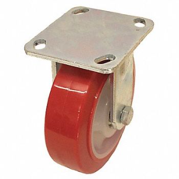 GRAINGER APPROVED NSF-Listed Plate Caster Rigid 660 lb., 489C87