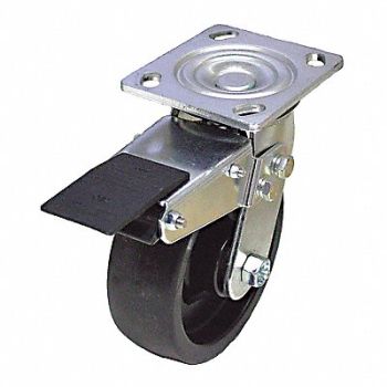 GRAINGER APPROVED NSF-Listed Plate Caster Swivel 700 lb., 489C98