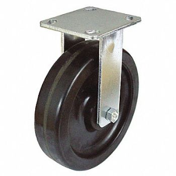 GRAINGER APPROVED NSF-Listed Plate Caster Rigid 1250 lb., 489D46