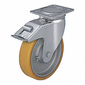 GRAINGER APPROVED Maintenance-Free Plate Caster Swivel, 489D11