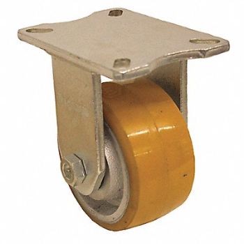GRAINGER APPROVED Kingpinless Plate Caster Rigid 2000 lb., 489D37