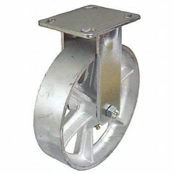 GRAINGER APPROVED NSF-Listed Plate Caster Rigid 1250 lb., 489D45