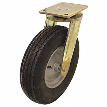 GRAINGER APPROVED Plate Cstr w/Pneumatic Whls Swvl 1155lb, 489D47