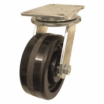 GRAINGER APPROVED Standard Plate Caster Swivel 2000 lb., 489D52