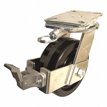 GRAINGER APPROVED Standard Plate Caster Swivel 2000 lb., 489D53