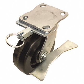 GRAINGER APPROVED Kingpinless Plate Caster Swivel 1200 lb., 489D65