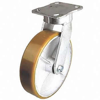 GRAINGER APPROVED Kingpinless Plate Caster Swivel 1250 lb., 489D66