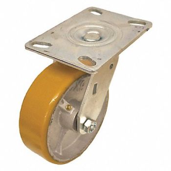 GRAINGER APPROVED NSF-Listed Plate Caster Swivel 1200 lb., 489D73