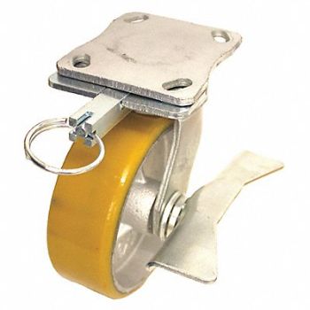 GRAINGER APPROVED Kingpinless Plate Caster Swivel 1200 lb., 490W16