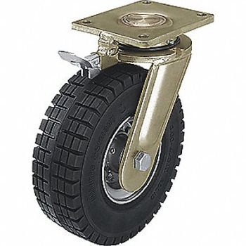 GRAINGER APPROVED Plate Caster w/Flat-Free Swivel 2090 lb., 489D82