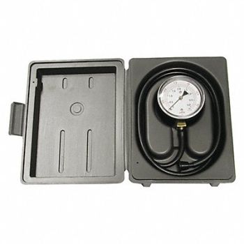 WINTERS K4557 Pressure Gauge 2-1/2 Dial Size Black, 491C81