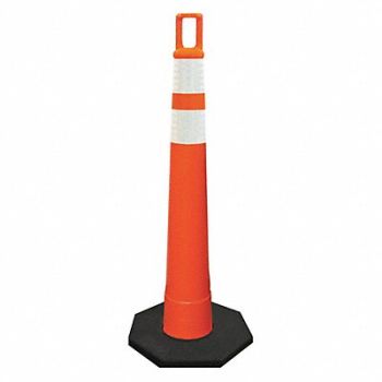 GRAINGER APPROVED Traffic Cone 42 Cone Height Orange, 489J23