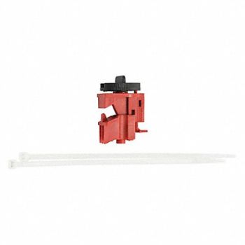 BRADY Circuit Breaker Lockout Rail 2-1/8 H, 489M34