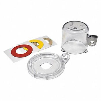 BRADY Push Button Lockout Clear 2-1/2 L, 489M37