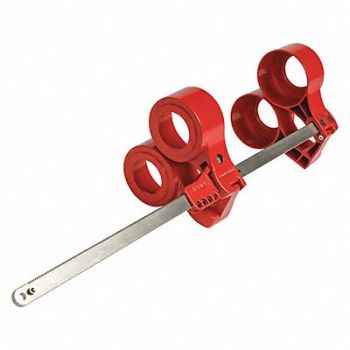 BRADY Blind Flange Lockout Device Red, 489M68
