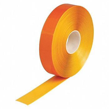 BRADY Floor Tape Yellow 2 inx100 ft Roll, 489N30