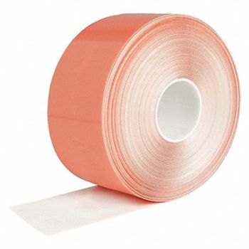 BRADY Floor Tape White 4 inx100 ft Roll, 489N48