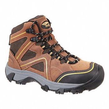 AVENGER SAFETY FOOTWEAR Hiker Boot 9-1/2 W Tan Steel PR, 489V55