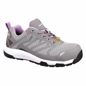 NAUTILUS SAFETY FOOTWEAR Athletic Shoe 7-1/2 W Gray Composite PR, 489V71