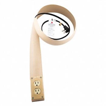 FLEXIDUCT Covered Ext Cord 14 ft 12ft Covered Beg, 48FP94