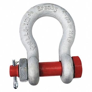 CROSBY Shackle 7/8 Body 13 000 lb Bolt Pin, 48FR37