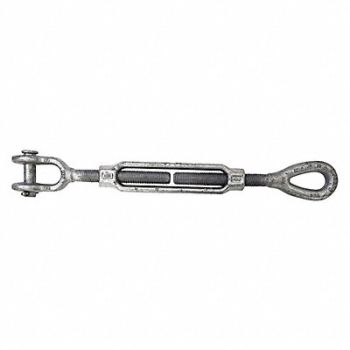 CROSBY Turnbuckle Jaw and Eye Steel 3/4 in Dia, 48FR61