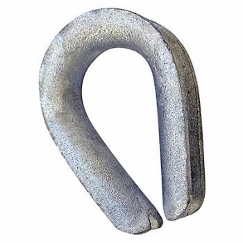 CROSBY Wire Rope Thimble 5/8 in Steel, 48FR67