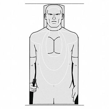 ACTION TARGET US Marine Qualification Pistol Tgt PK100, 48FT27