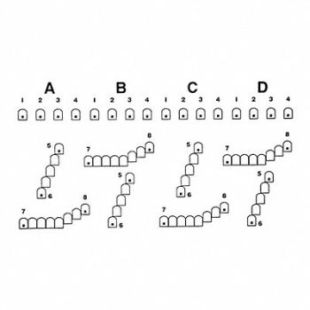 ACTION TARGET US Military ABCD Machine Gun Target PK50, 48FT32