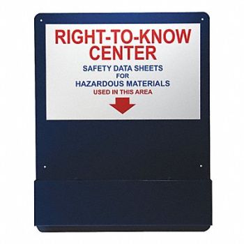 ACCUFORM Right-To-Know Center Alum Red Blue/White, 48FV16