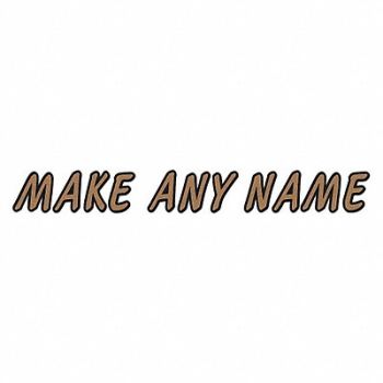 HARDLINE PRODUCTS Letter Label Kit Brown 5 in.H 3-1/2 in.W, 48FV92