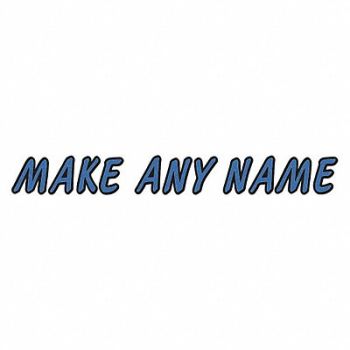 HARDLINE PRODUCTS Letter Label Kit Blue 5 in.H 3-1/2 in.W, 48FV88