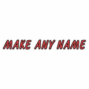 HARDLINE PRODUCTS Letter Label Kit Red 5 in H 3-1/2 in W, 48FV93