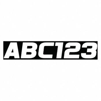 HARDLINE PRODUCTS Number and Letter Combo Kit 1-13/64 in.W, 48FW09