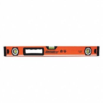 JOHNSON Box Level Aluminum 24 in L Silver, 48FX48