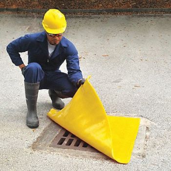 CONDOR Drain Seal 36inLx36inWx3/8in Thick Yllw, 48FZ13