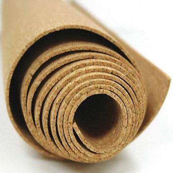 GRAINGER APPROVED Cork Roll L 8 ft Plain Backing, 48GC68