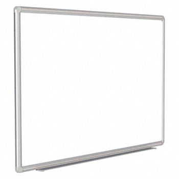 GHENT Dry Erase Board Magnetic Porcelain 96 W, 48GD13