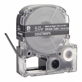 EPSON Heat Shrink Tube White on Black 0.187inW, 48GE84