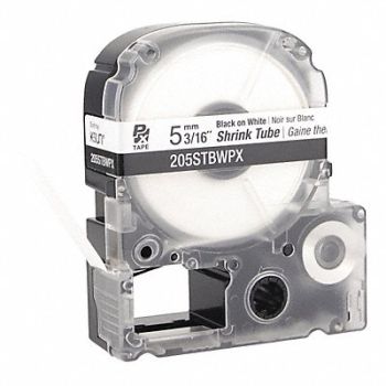 EPSON Heat Shrink Tube Black on White 0.187inW, 48GE88