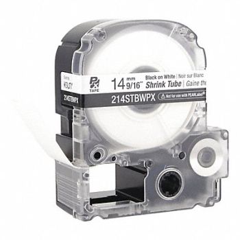 EPSON Heat Shrink Tube Black on White 0.562inW, 48GE95