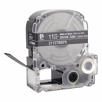 EPSON Heat Shrink Tube White on Black 0.5 in W, 48GF02