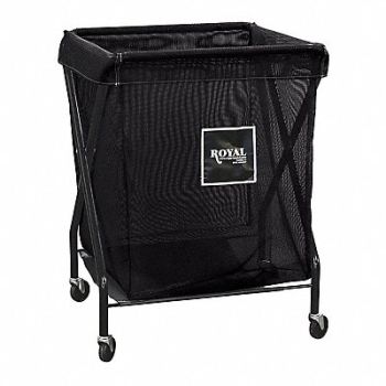 ROYAL BASKET TRUCKS X-Frame Cart 8.9 cu ft Black Mesh, 48GF10