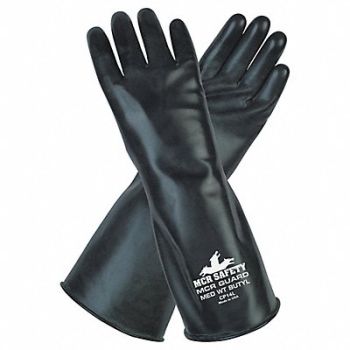 MCR SAFETY J4422 Chemical Gloves XL 14 in L Smooth PR, 48GH52