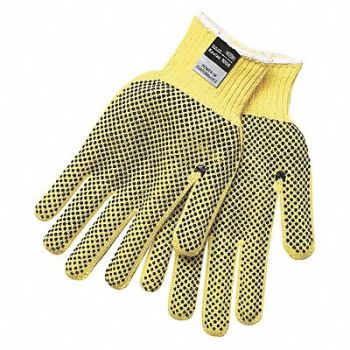 MCR SAFETY Cut Resistant Gloves 2 L Yellow/Blk PK12, 48XW56