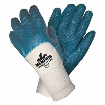 MCR SAFETY Chemical Gloves L 11 in L Nitrile PK12, 48GK06